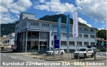 Kurslokal Zürcherstrasse 33A - 8854 Siebnen